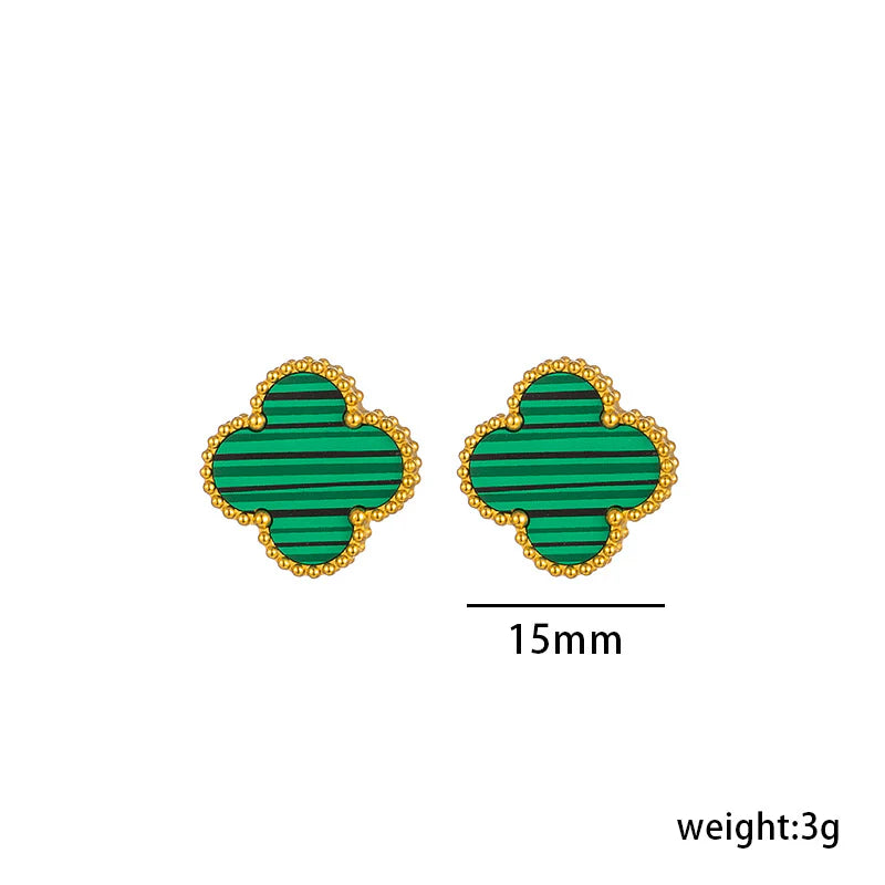 Clover leaf earstuds